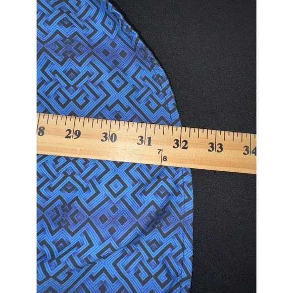 Robert Graham Skull Print Button Up Mens Sz 2XL Blue Purple Cotton Flip Cuff - Picture 12 of 12